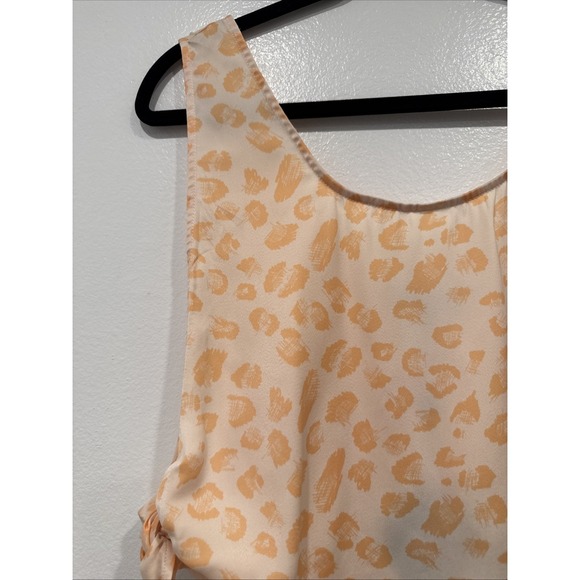 Finders Keepers Open Tie Side Leopard Print Crop Top Size Small Boho Festival - Picture 3 of 9